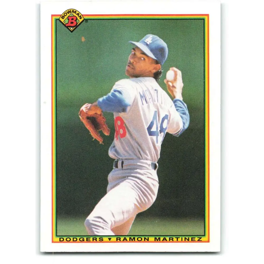 1990 Bowman #88 Ramon Martinez NM-MT Los Angeles Dodgers Baseball Card  Image 1
