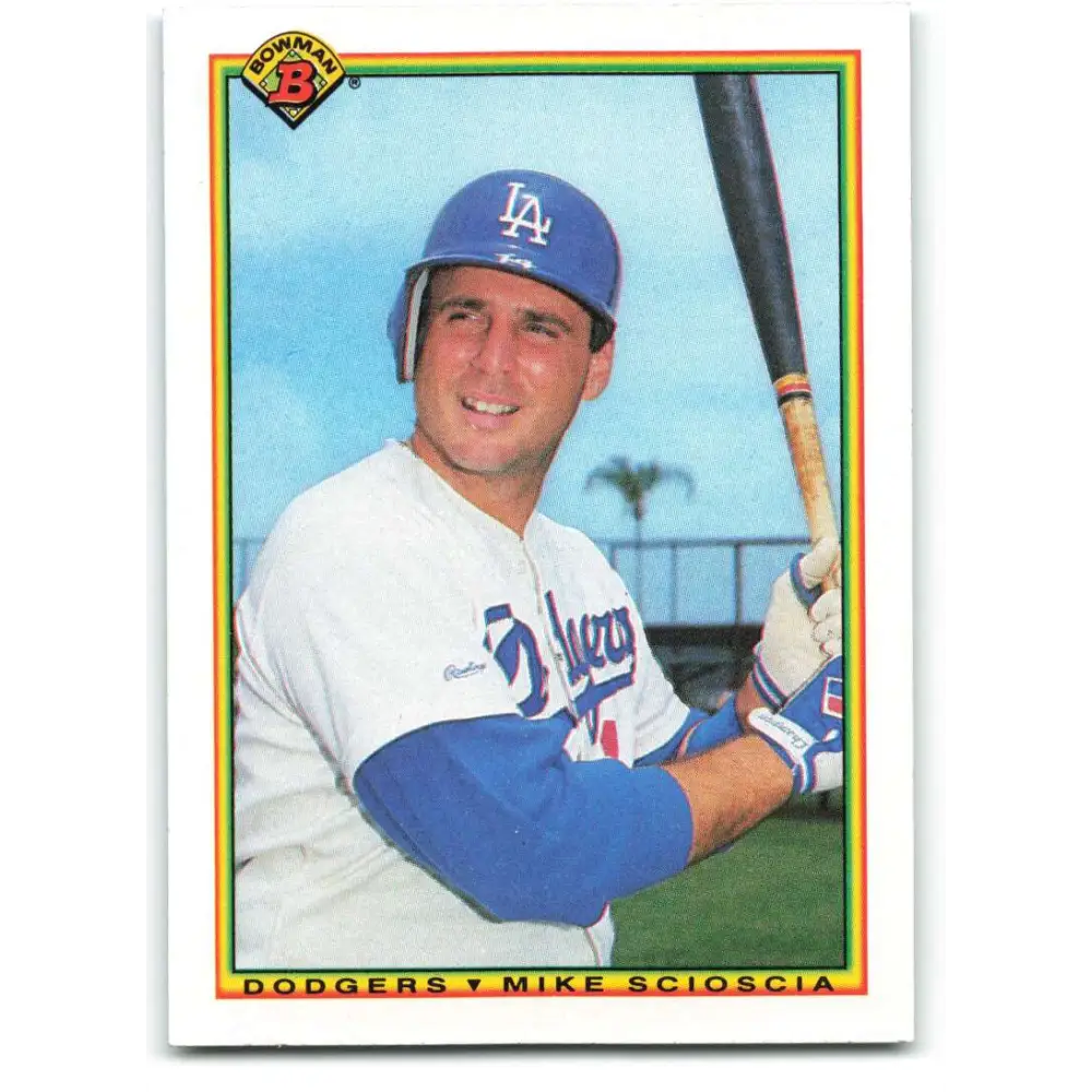 1990 Bowman #89 Mike Scioscia NM-MT Los Angeles Dodgers Baseball Card  Image 1