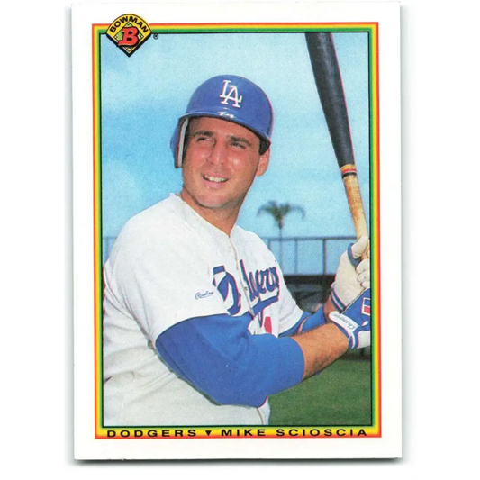 1990 Bowman #89 Mike Scioscia NM-MT Los Angeles Dodgers Baseball Card  Image 1