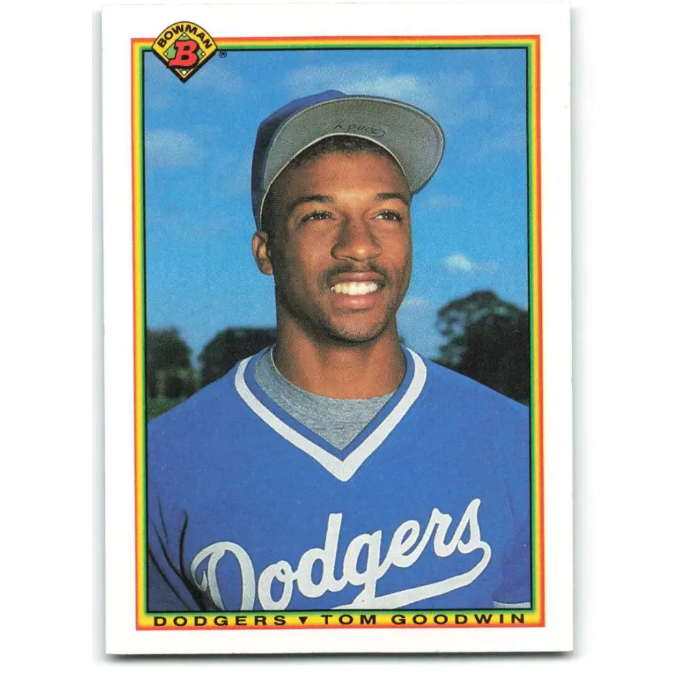 1990 Bowman #96 Tom Goodwin NM-MT RC Rookie Los Angeles Dodgers Baseball Card  Image 1