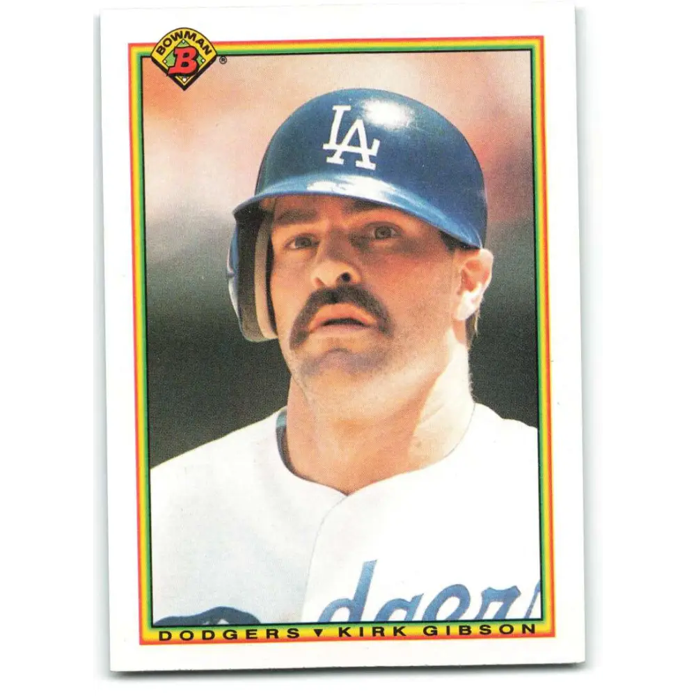 1990 Bowman #97 Kirk Gibson NM-MT Los Angeles Dodgers Baseball Card  Image 1