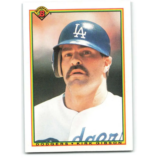 1990 Bowman #97 Kirk Gibson NM-MT Los Angeles Dodgers Baseball Card  Image 1