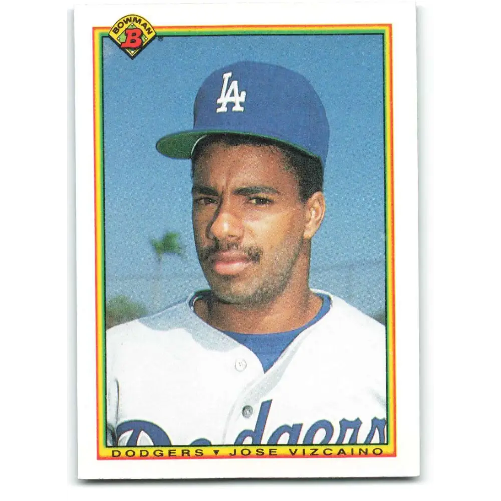 1990 Bowman #98 Jose Vizcaino NM-MT RC Rookie Los Angeles Dodgers Baseball Card  Image 1