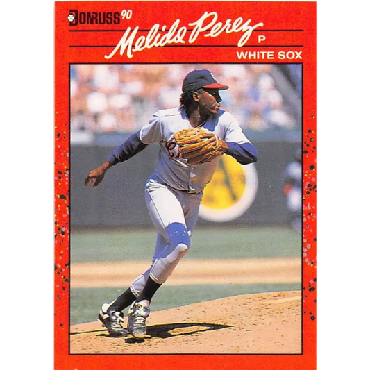1990 Donruss #101 Melido Perez VG-EX Chicago White Sox Baseball Card Image 1