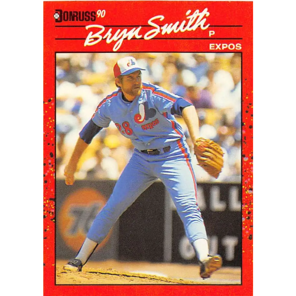 1990 Donruss #106 Bryn Smith VG-EX Montreal Expos Baseball Card Image 1