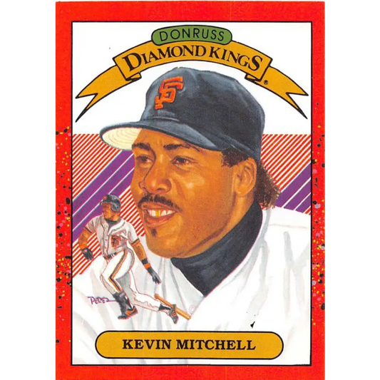 1990 Donruss #11 Kevin Mitchell DK VG-EX San Francisco Giants Baseball Card Image 1