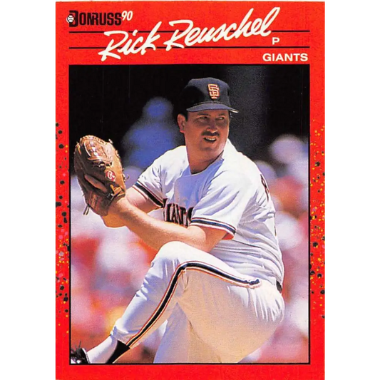 1990 Donruss #112 Rick Reuschel VG-EX San Francisco Giants Baseball Card Image 1