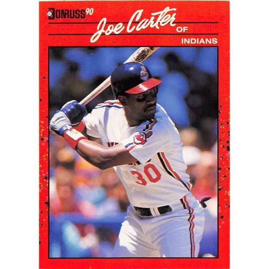 1990 Donruss #114 Joe Carter VG-EX Cleveland Indians Baseball Card Image 1