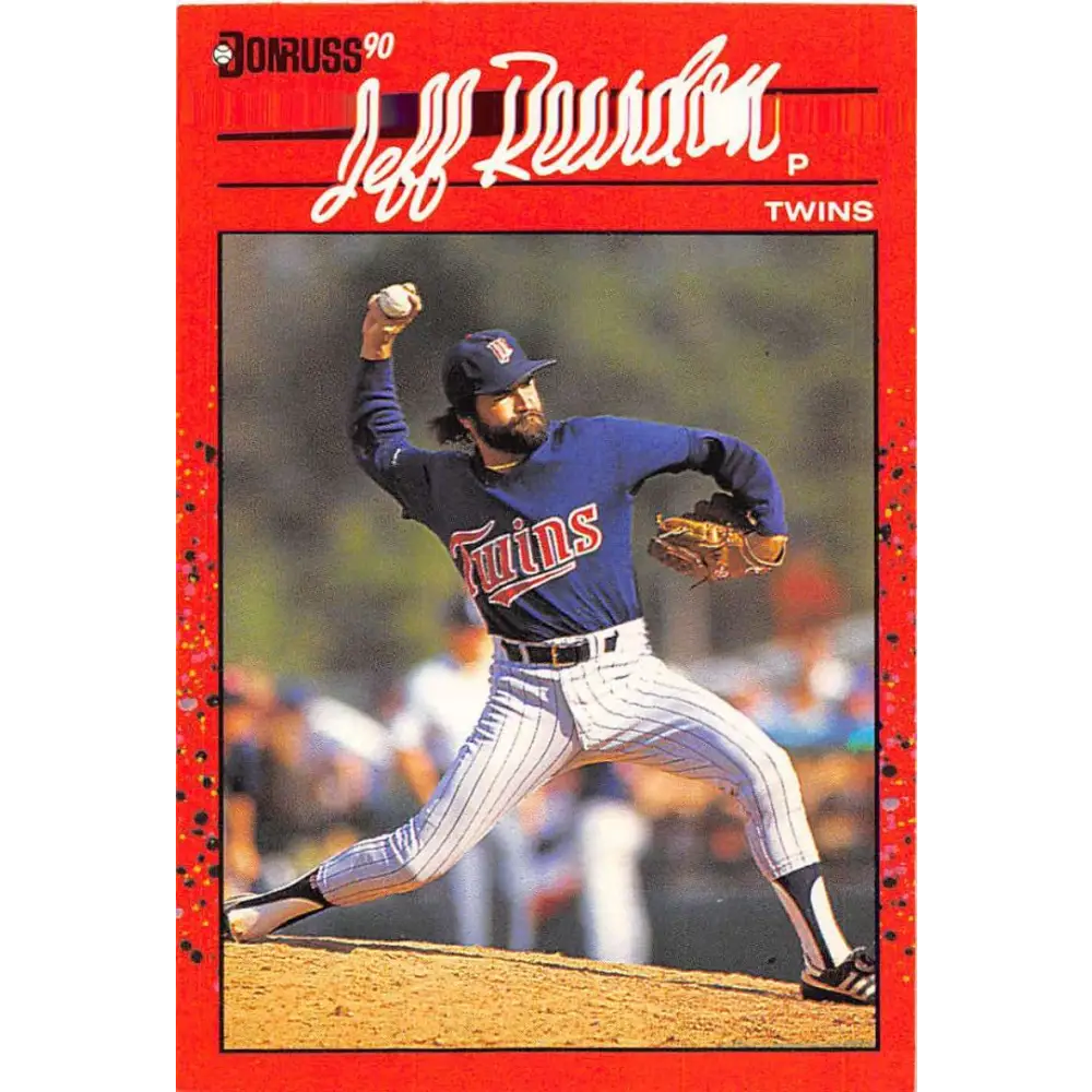 1990 Donruss #119 Jeff Reardon VG-EX Minnesota Twins Baseball Card Image 1