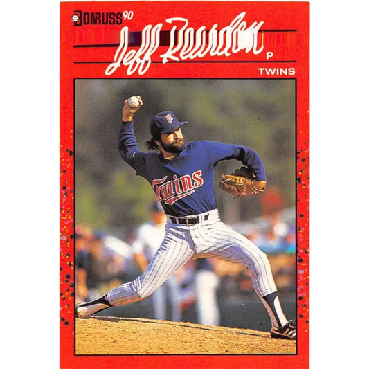1990 Donruss #119 Jeff Reardon VG-EX Minnesota Twins Baseball Card Image 1