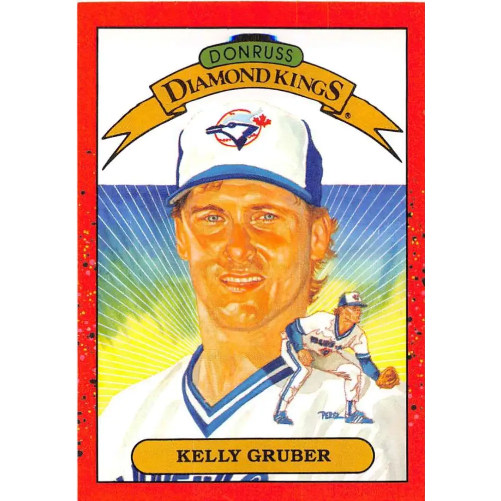 1990 Donruss #12 Kelly Gruber DK VG-EX Toronto Blue Jays Baseball Card Image 1