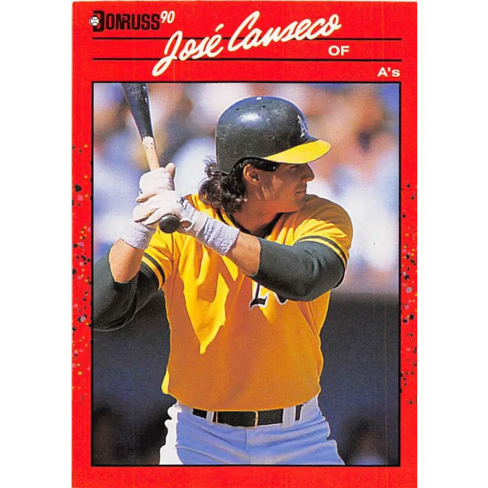 1990 Donruss #125 Jose Canseco VG-EX Oakland Athletics Baseball Card Image 1