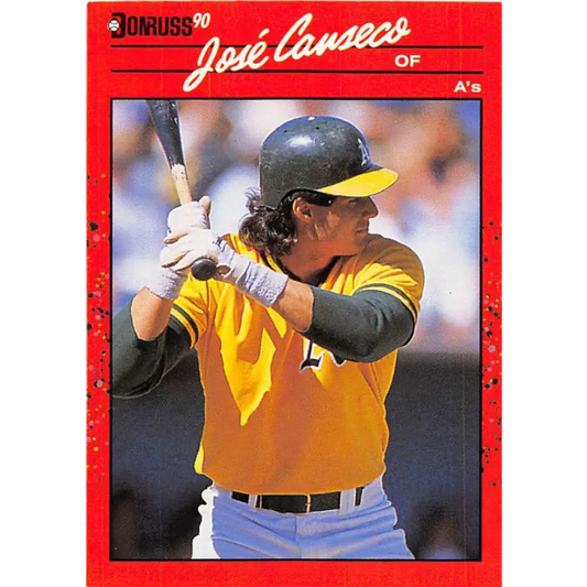 1990 Donruss #125 Jose Canseco VG-EX Oakland Athletics Baseball Card Image 1