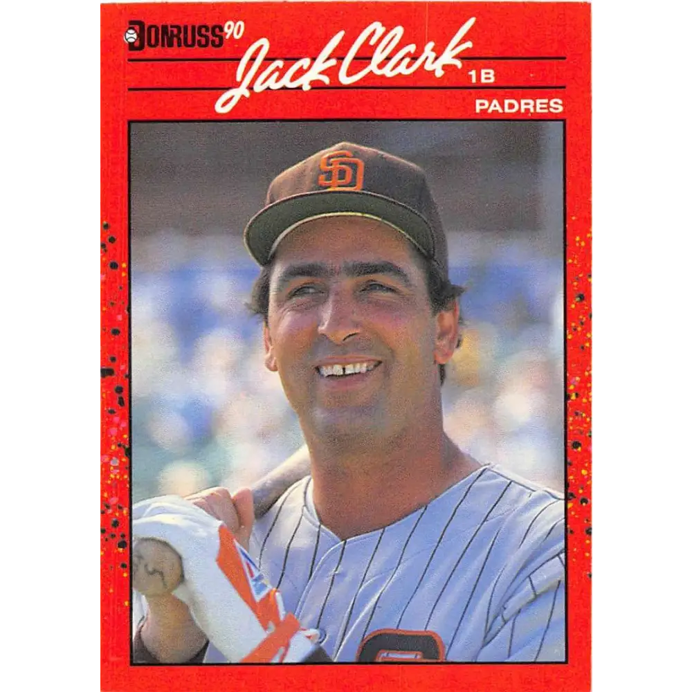 1990 Donruss #128 Jack Clark VG-EX San Diego Padres Baseball Card Image 1