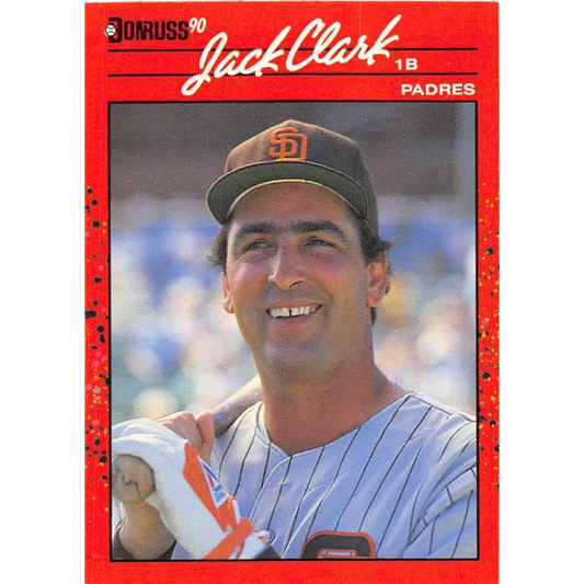 1990 Donruss #128 Jack Clark VG-EX San Diego Padres Baseball Card Image 1