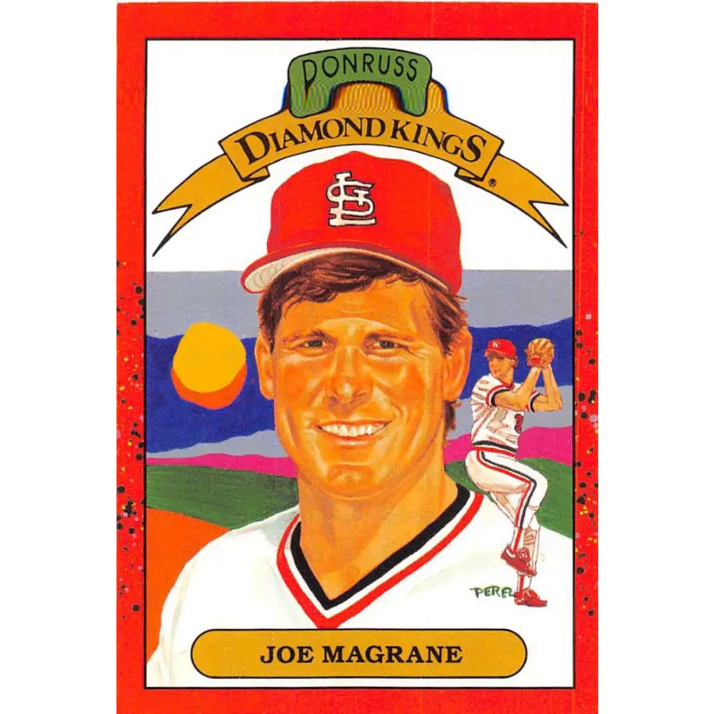 1990 Donruss #13 Joe Magrane DK VG-EX St. Louis Cardinals Baseball Card Image 1