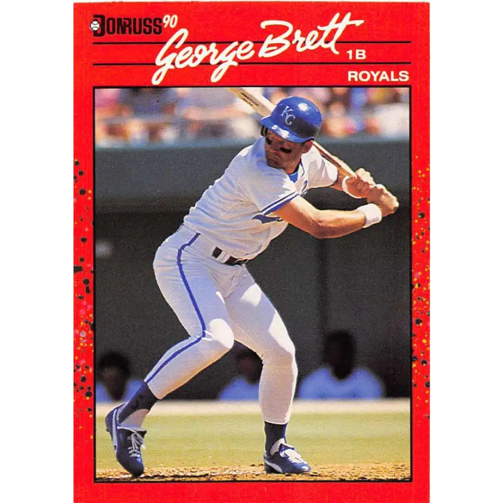 1990 Donruss #144 George Brett VG-EX Kansas City Royals Baseball Card Image 1