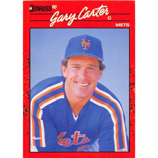 1990 Donruss #147 Gary Carter VG-EX New York Mets Baseball Card Image 1