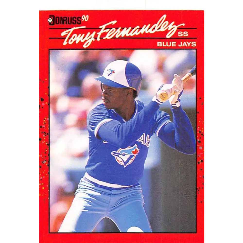 1990 Donruss #149 Tony Fernandez VG-EX Toronto Blue Jays Baseball Card Image 1