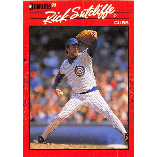 1990 Donruss #157 Rick Sutcliffe VG-EX Chicago Cubs Baseball Card Image 1