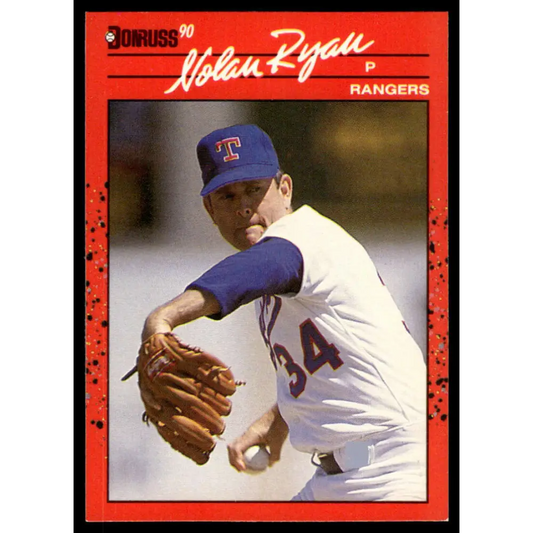 1990 Donruss #166 Nolan Ryan EX/NM Texas Rangers Baseball Card Image 1