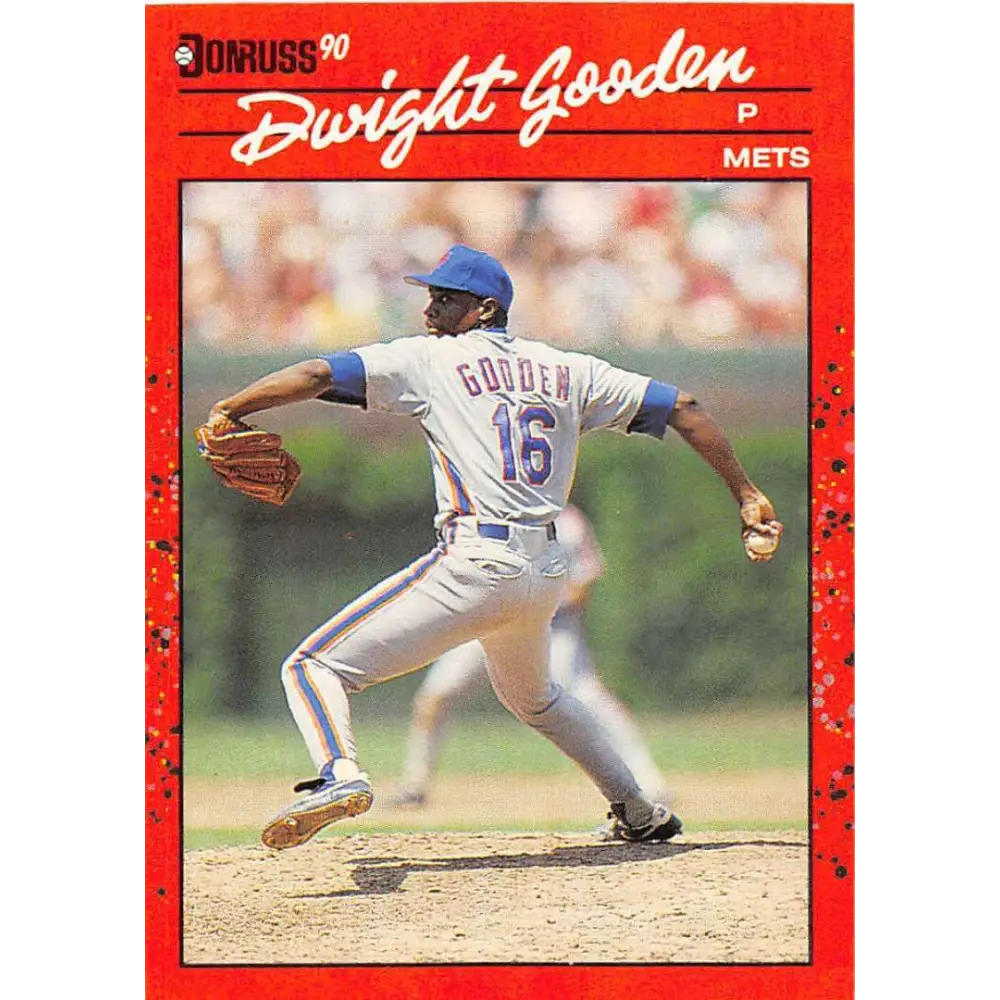 1990 Donruss #171 Dwight Gooden VG-EX New York Mets Baseball Card Image 1