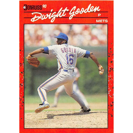 1990 Donruss #171 Dwight Gooden VG-EX New York Mets Baseball Card Image 1