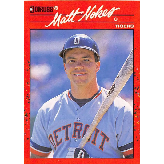 1990 Donruss #178 Matt Nokes VG-EX Detroit Tigers Baseball Card Image 1