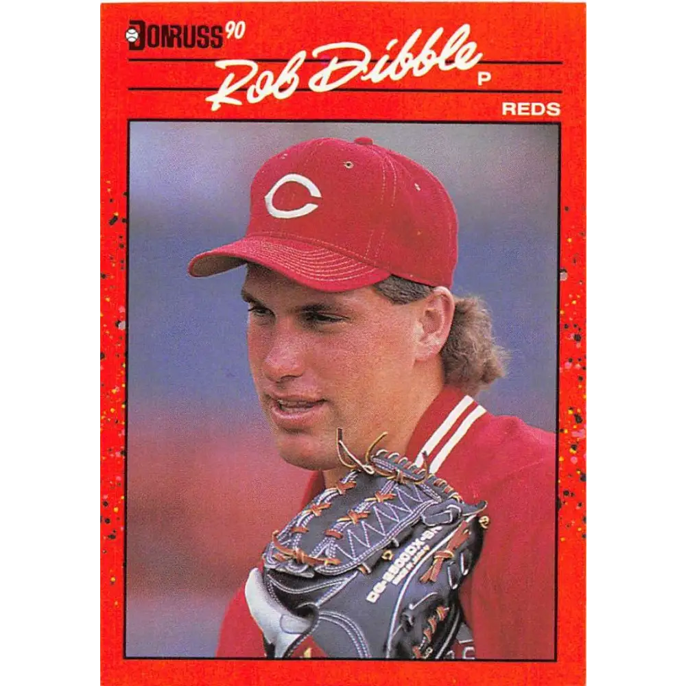 1990 Donruss #189 Rob Dibble VG-EX Cincinnati Reds Baseball Card Image 1