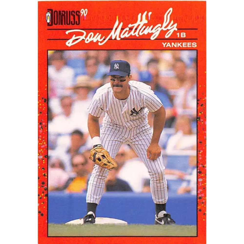1990 Donruss #190 Don Mattingly VG-EX New York Yankees Baseball Card Image 1