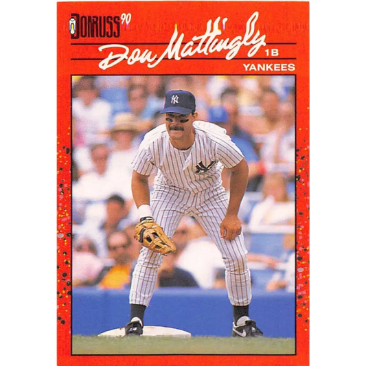 1990 Donruss #190 Don Mattingly VG-EX New York Yankees Baseball Card Image 1