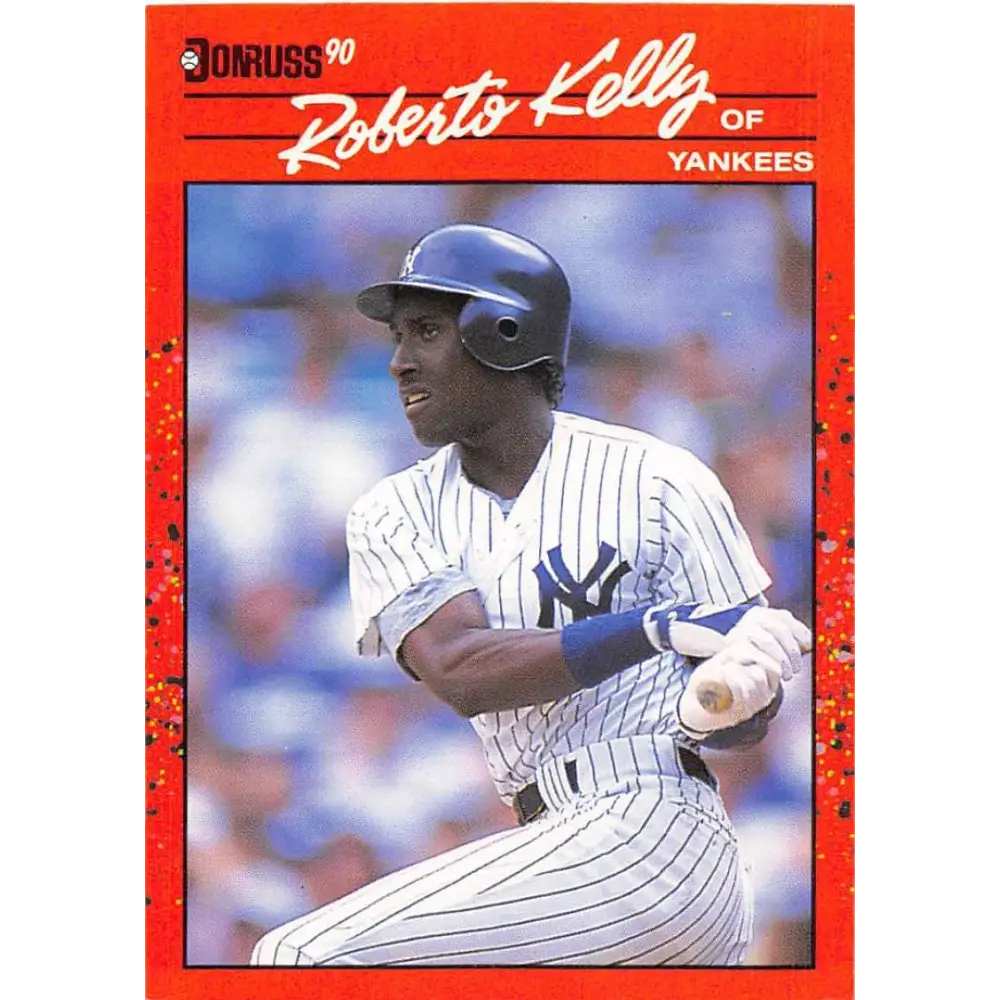 1990 Donruss #192 Roberto Kelly VG-EX New York Yankees Baseball Card Image 1