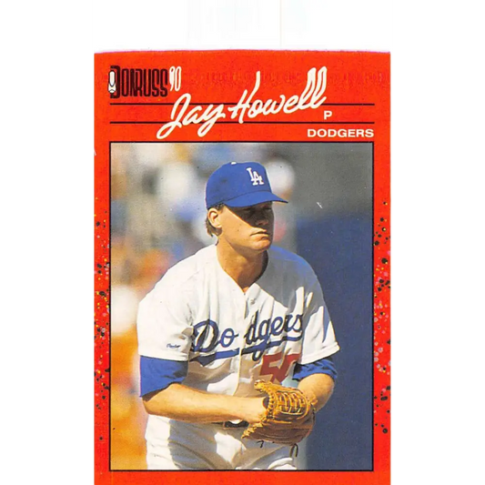 1990 Donruss #203 Jay Howell VG-EX Los Angeles Dodgers Baseball Card Image 1