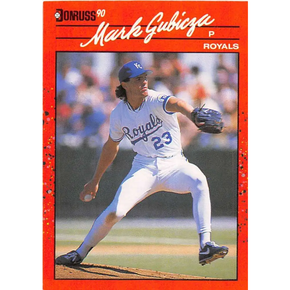 1990 Donruss #204 Mark Gubicza VG-EX Kansas City Royals Baseball Card Image 1