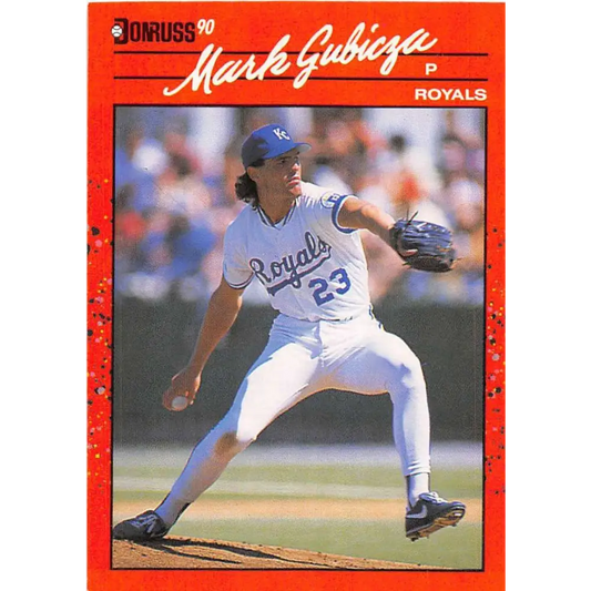 1990 Donruss #204 Mark Gubicza VG-EX Kansas City Royals Baseball Card Image 1