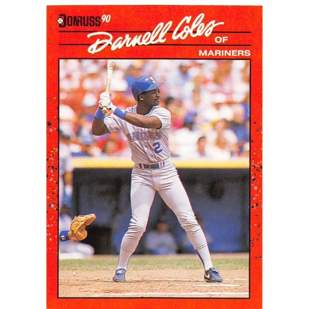 1990 Donruss #212 Darnell Coles VG-EX Seattle Mariners Baseball Card Image 1