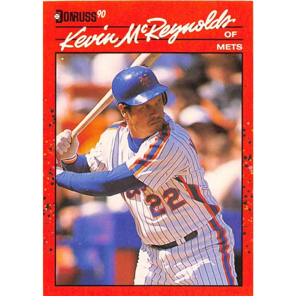 1990 Donruss #218 Kevin McReynolds VG-EX New York Mets Baseball Card Image 1