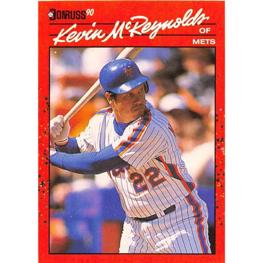 1990 Donruss #218 Kevin McReynolds VG-EX New York Mets Baseball Card Image 1