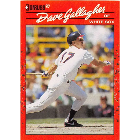 1990 Donruss #219 Dave Gallagher VG-EX Chicago White Sox Baseball Card Image 1