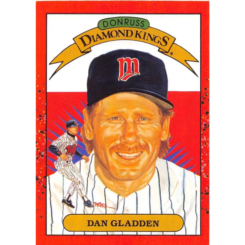 1990 Donruss #22 Dan Gladden DK VG-EX Minnesota Twins Baseball Card Image 1