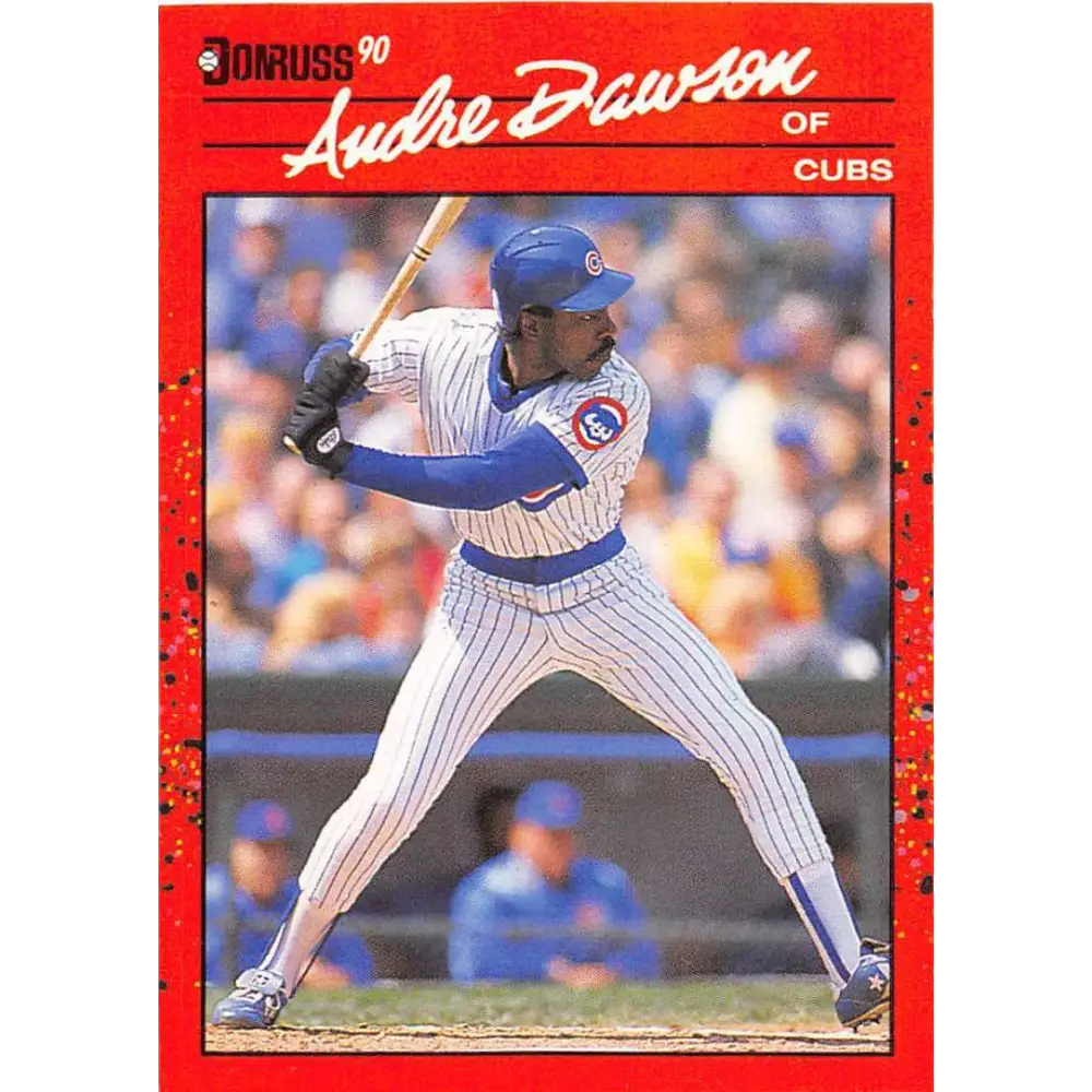 1990 Donruss #223 Andre Dawson VG-EX Chicago Cubs Baseball Card Image 1