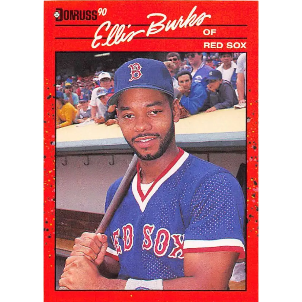 1990 Donruss #228 Ellis Burks VG-EX Boston Red Sox Baseball Card Image 1