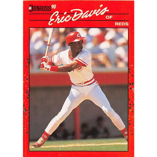 1990 Donruss #233 Eric Davis VG-EX Cincinnati Reds Baseball Card Image 1