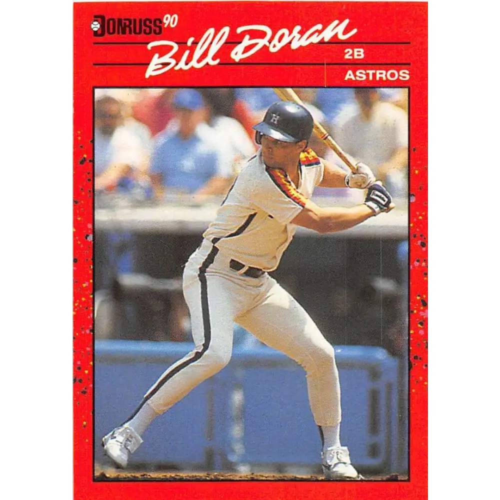 1990 Donruss #236 Bill Doran VG-EX Houston Astros Baseball Card Image 1