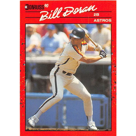 1990 Donruss #236 Bill Doran VG-EX Houston Astros Baseball Card Image 1