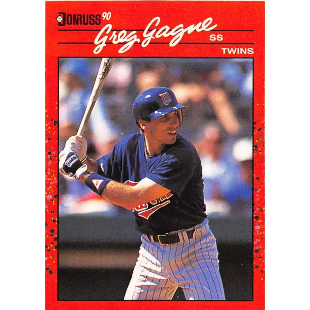 1990 Donruss #237 Greg Gagne VG-EX Minnesota Twins Baseball Card Image 1