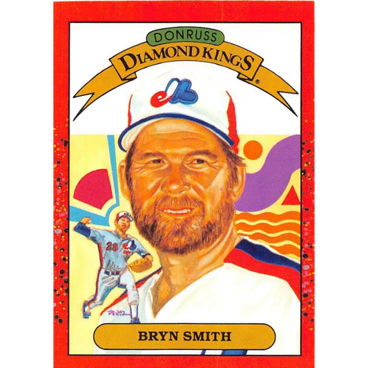 1990 Donruss #25 Bryn Smith DK VG-EX Montreal Expos Baseball Card Image 1