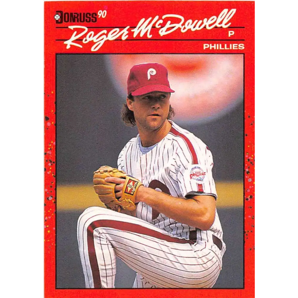 1990 Donruss #251 Roger McDowell VG-EX Philadelphia Phillies Baseball Card Image 1