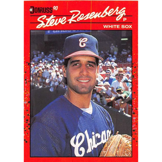 1990 Donruss #253 Steve Rosenberg VG-EX Chicago White Sox Baseball Card Image 1