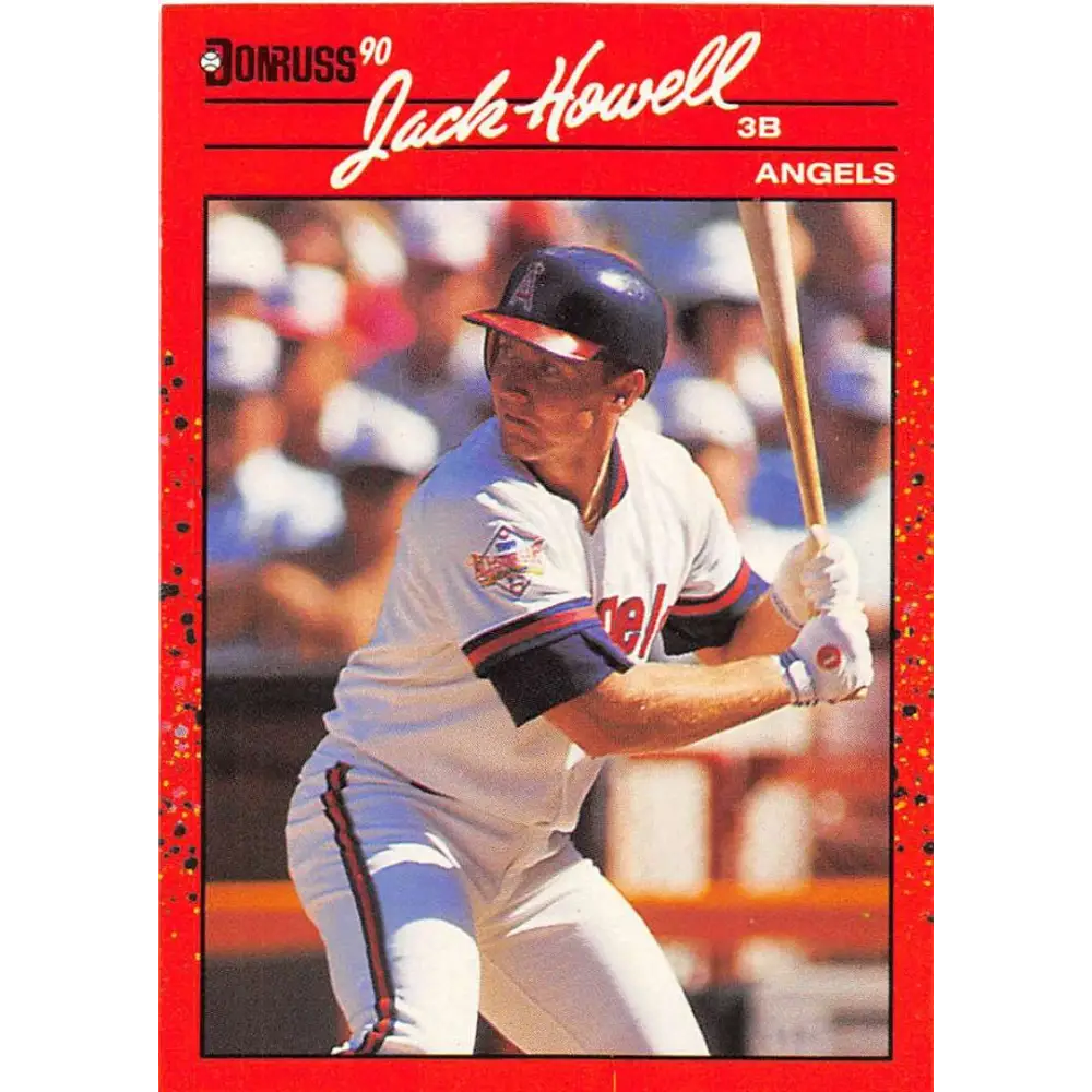1990 Donruss #254 Jack Howell VG-EX California Angels Baseball Card Image 1